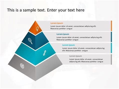 4 Stages Pyramid PowerPoint Template