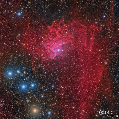 My 17 hour exposure of the Flaming Star Nebula in natural color : r/space