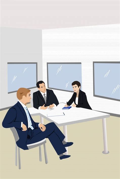 Business Office Meeting Team, Simple, Cartoon, Office Illustration Background And Wallpaper For ...