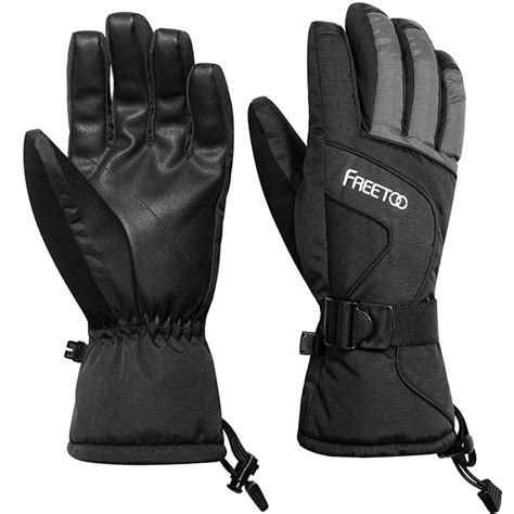 XL FREETOO Winter Gloves for Men Outdoor Waterproof Ski Gloves Outdoor Recreation Gloves ...