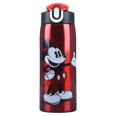 Zak Designs 19 oz Red Stainless Steel Water Bottle - Walmart.com ...