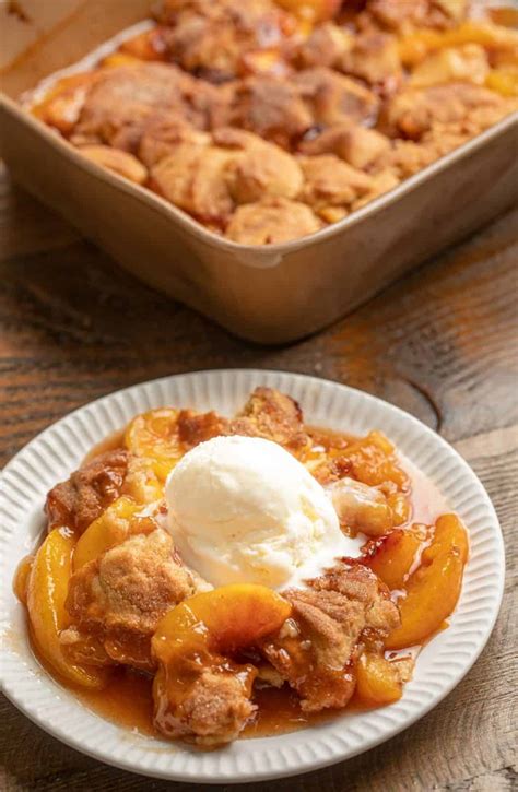 Ultimate Southern Easy Peach Cobbler (Award Winning!) - Dinner, then Dessert