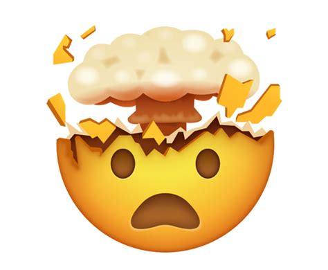 exploding head emoji meme - Meme Generator