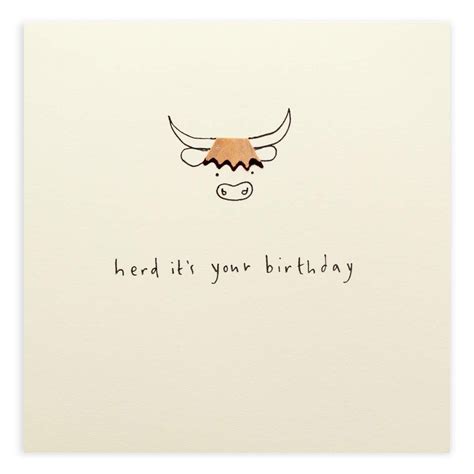 Birthday Highland Cow Pencil Shavings CardDefault Title | Birthday card ...