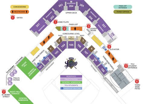 Tcu Stadium Seating Map | Elcho Table