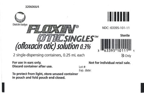 Floxin - FDA prescribing information, side effects and uses