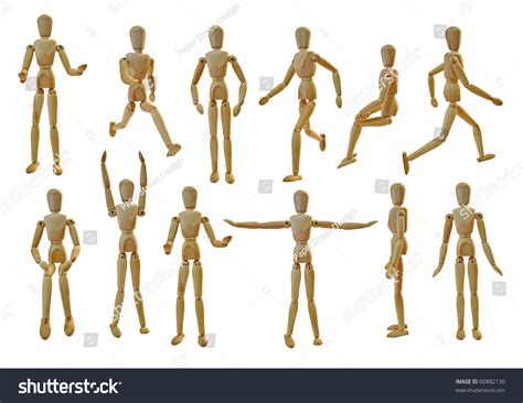 Collection Artist Mannequin Various Poses Stock Photo 60882130 ...