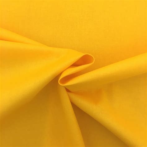 Yellow Cotton | Yellow 100% Cotton Fabric UK