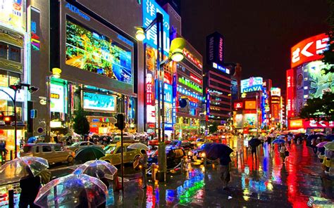 tokio, Japon, Asia, Noche, Luces, Edificios Wallpapers HD / Desktop and Mobile Backgrounds