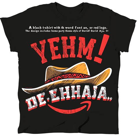 Yeehaw Cowboy Font TShirt with Bandana Hat Illustration Western Theme Party Apparel David Aja ...