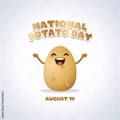 vector graphic of national potato day good for national potato day celebration. flat design ...