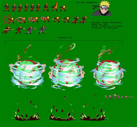 Naruto Jinchuriki Rasegan Short Sprite Sheet by DanteWreckmen-999 on ...