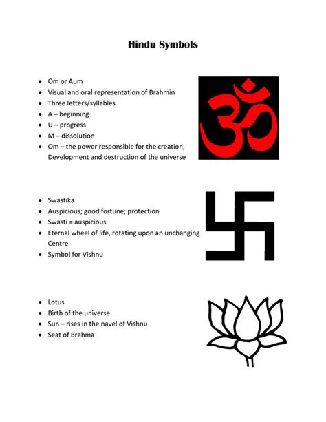 Hindu Symbols | Hindu Symbols - ClassNet | Hindu | Pinterest