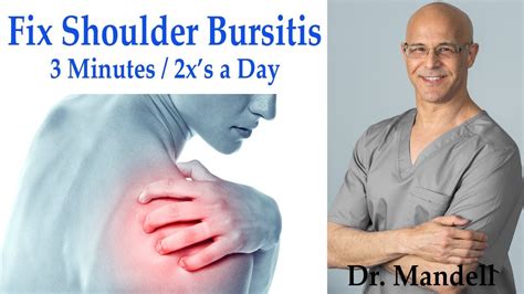 Fix Shoulder Bursitis: Decompression Exercise in 3 Mins/2x's Day ...