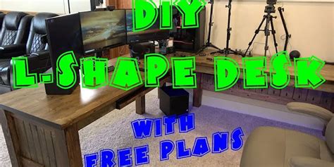 Free diy l shaped desk plans