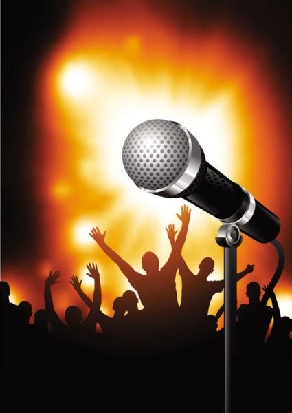 Microphone bright background 03 vector Free vector in Encapsulated PostScript eps ( .eps ...