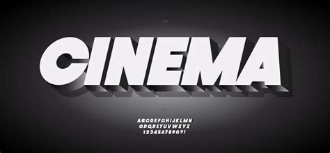 Cinema Font Vector Art, Icons, and Graphics for Free Download