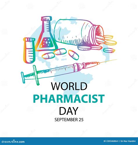 World Pharmacist Day Poster Concept. Stock Vector - Illustration of background, celebration ...