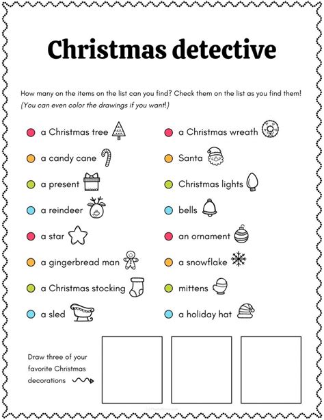 4 printable Christmas activities to try with your kids – Playful Notes