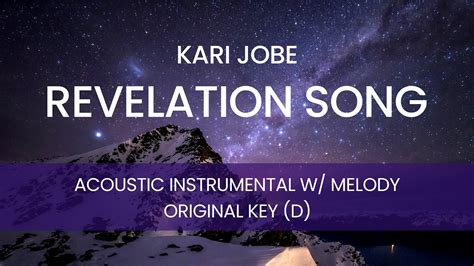 Kari Jobe - Revelation Song (Acoustic Instrumental with Melody) [ORIGINAL KEY - D] - YouTube