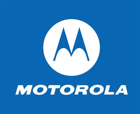 Motorola Brand Logo Phone Symbol With Name White Design Usa Mobile Vector Illustration With Blue ...