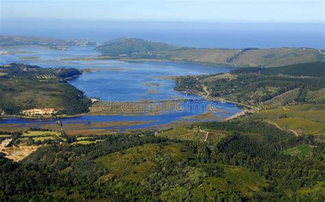 Aerial view of Knysna : South Africa. Aerial view of Knysna in the Garden Route, Western Cape ...