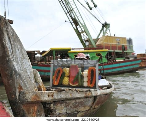 Fruit Seller On Boat Belawan Beach Stock Photo 2210540925 | Shutterstock