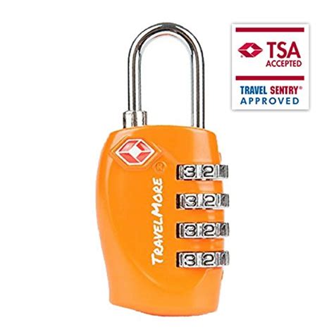 4 Pack TSA Approved Luggage Locks for Travel Safety Best Review ...