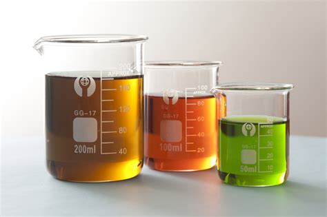 Free Stock image of Three solutions in glass beakers ...