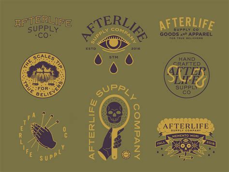 Afterlife Supply Company by Alexandre Milutinovich Vintage Logo Design, Vintage Typography ...