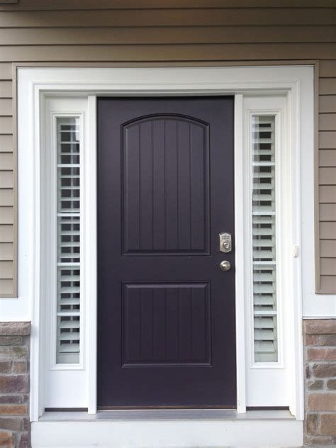 Shutters on the entry sidelights and front doors | Taylor Shutters