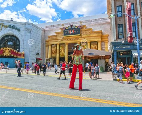 ORLANDO, FLORIDA, USA - MAY 08, 2018: Entrance To Revenge of the Mummy Ride at Universal Studios ...