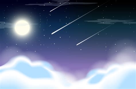 Beautiful sky at night 366007 Vector Art at Vecteezy