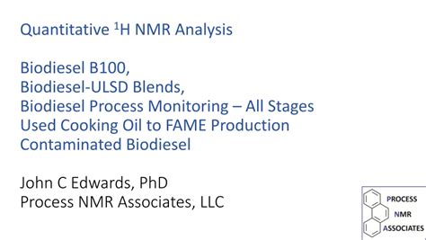 (PDF) Quantitative 1 H NMR Analysis Biodiesel B100, Biodiesel-ULSD ...