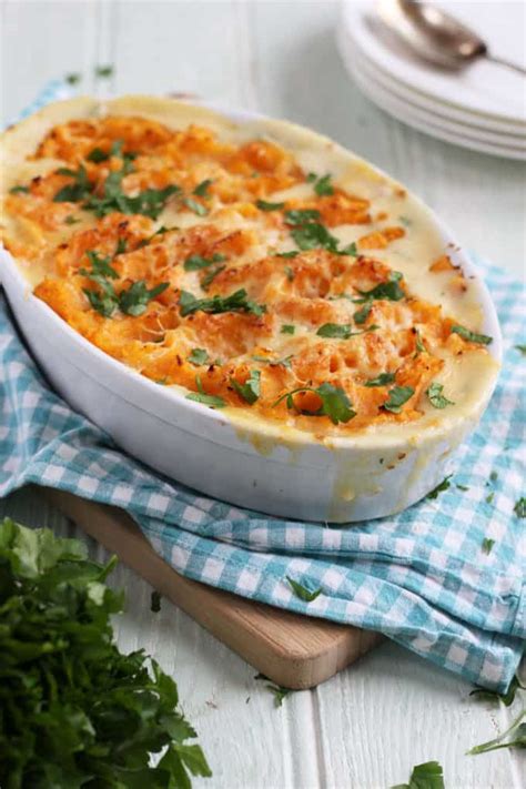 Sweet Potato Fish Pie with Salmon - Taming Twins