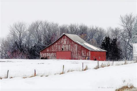 Winter Barn Print Barn Photography Barn Photo Red Barn Photo Landscape ...