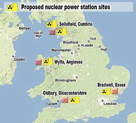 Uk Nuclear Power Plants Map