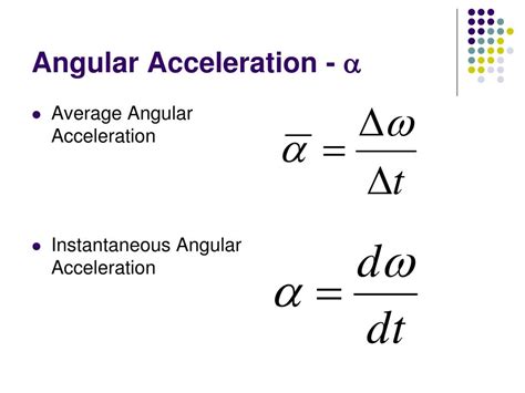 Symbol For Angular Acceleration