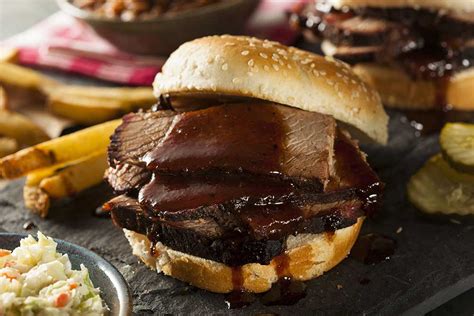 Slow Cooker Smoky Barbecue Beef Brisket Sandwiches – Grizzly Fare