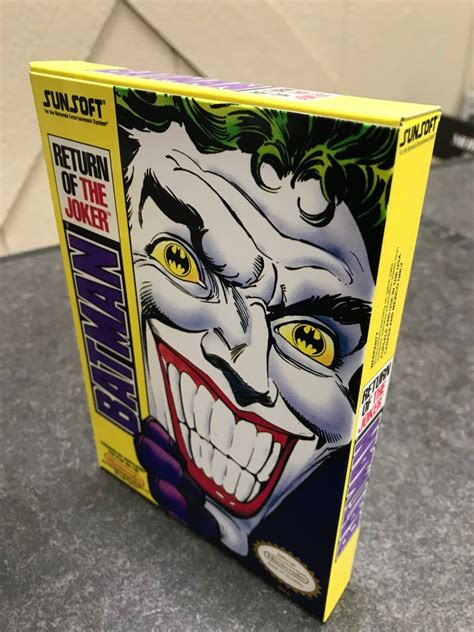 Giclée Return of the Joker NES Game Box Cover Art Poster or Magnet-Several Paper Types and Sizes ...