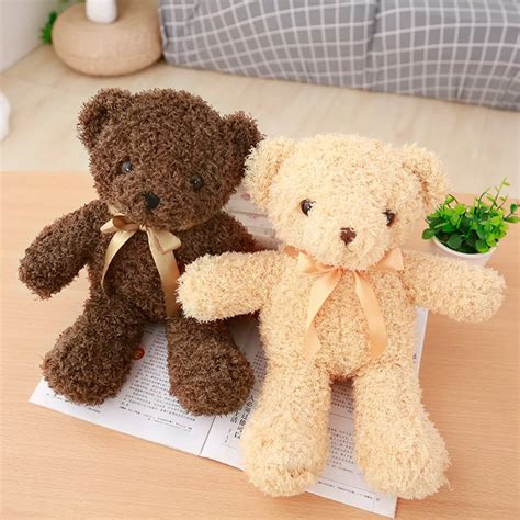 30/35cm Dorp shipping Cute brown Teddy bear Plush Toy Stuffed Animal ...