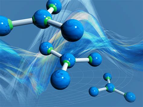 Chemistry, Blue, Molecule wallpaper | 3d and abstract | Wallpaper Better