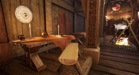 David Tremback - Viking Longhouse - Interior