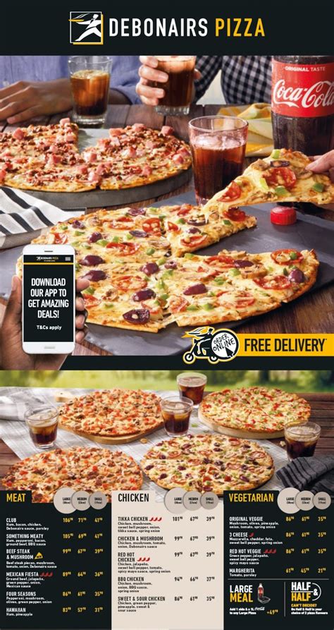 Debonairs Pizza South Africa Menu Prices