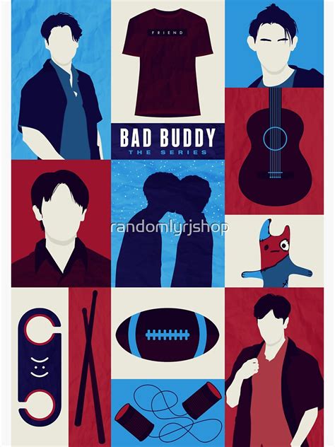 "Bad Buddy (Series Tiles)" Sticker for Sale by randomlyrjshop | Redbubble