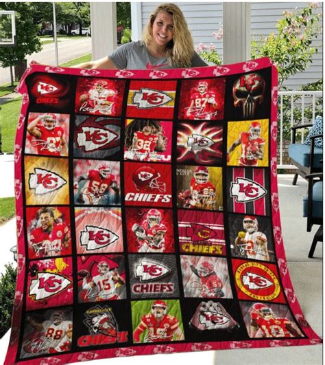 Personalized Kansas City Chiefs Quilt Set Kansas City Chiefs | Etsy