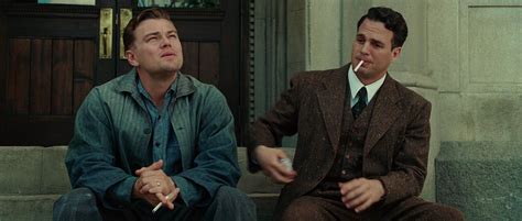 Leonardo DiCaprio as Teddy Daniels, and Mark Ruffalo as Chuck Aule [Shutter Island, 2010 ...