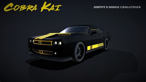 Johnnys Dodge Challenger Cobra Kai - 3D model by paulelderdesign ...