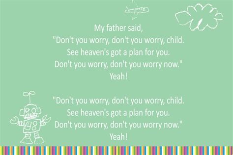 Don't You Worry, Don't You Worry Child