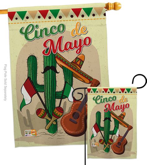 Fiesta Cinco de Mayo - Impressions Decorative Flags Set S115128-BO - Flags